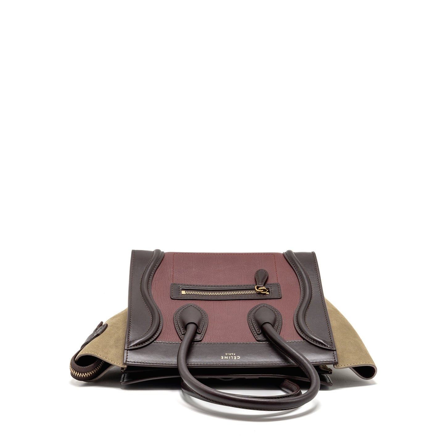 Celine Micro luggage bag leather multicolor