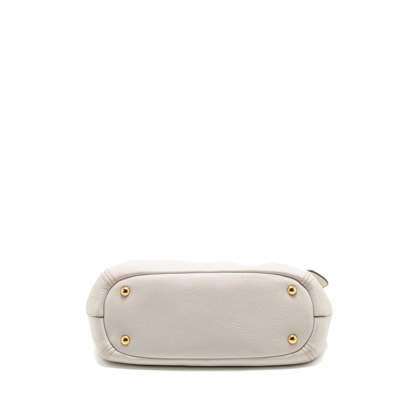 Prada Vitello Daino Bag Leather White GHW