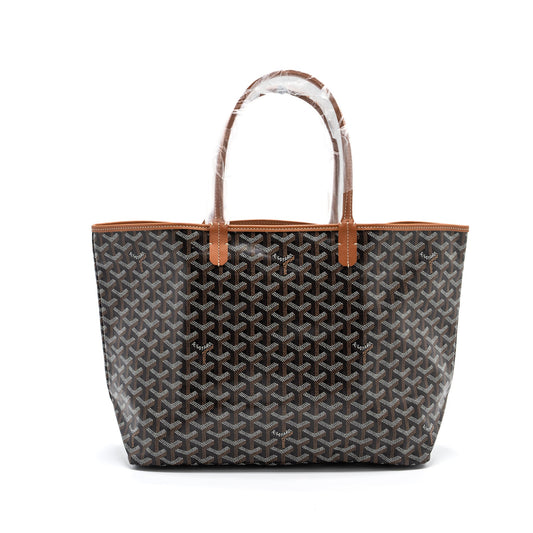 Goyard Saint Louis pm tote bag goyardine canvas brown/ multicolour