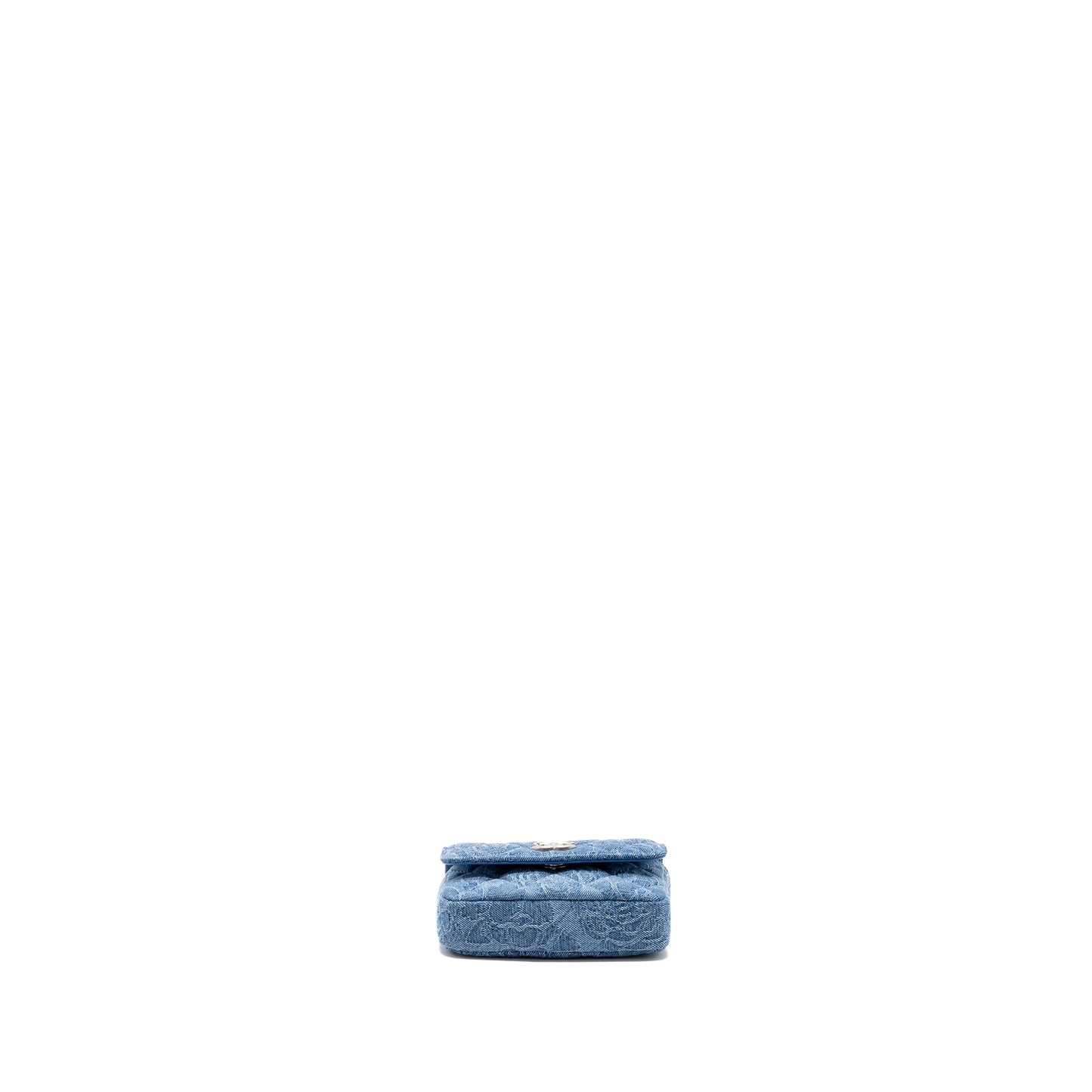 Chanel Coco Love Mini Clutch With Chain Denim Blue SHW(Microchip)