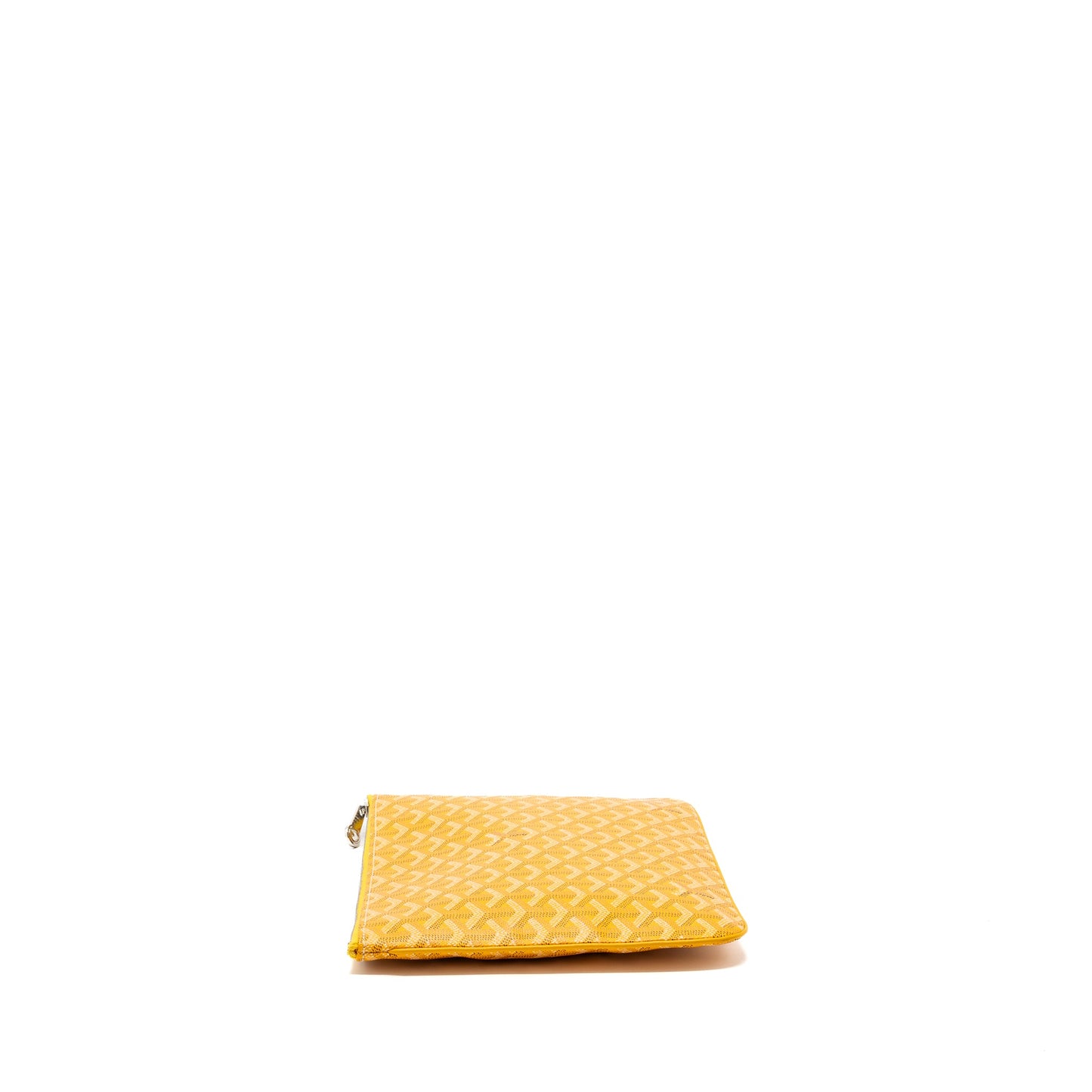 Goyard clutch bag canvas yellow SHW