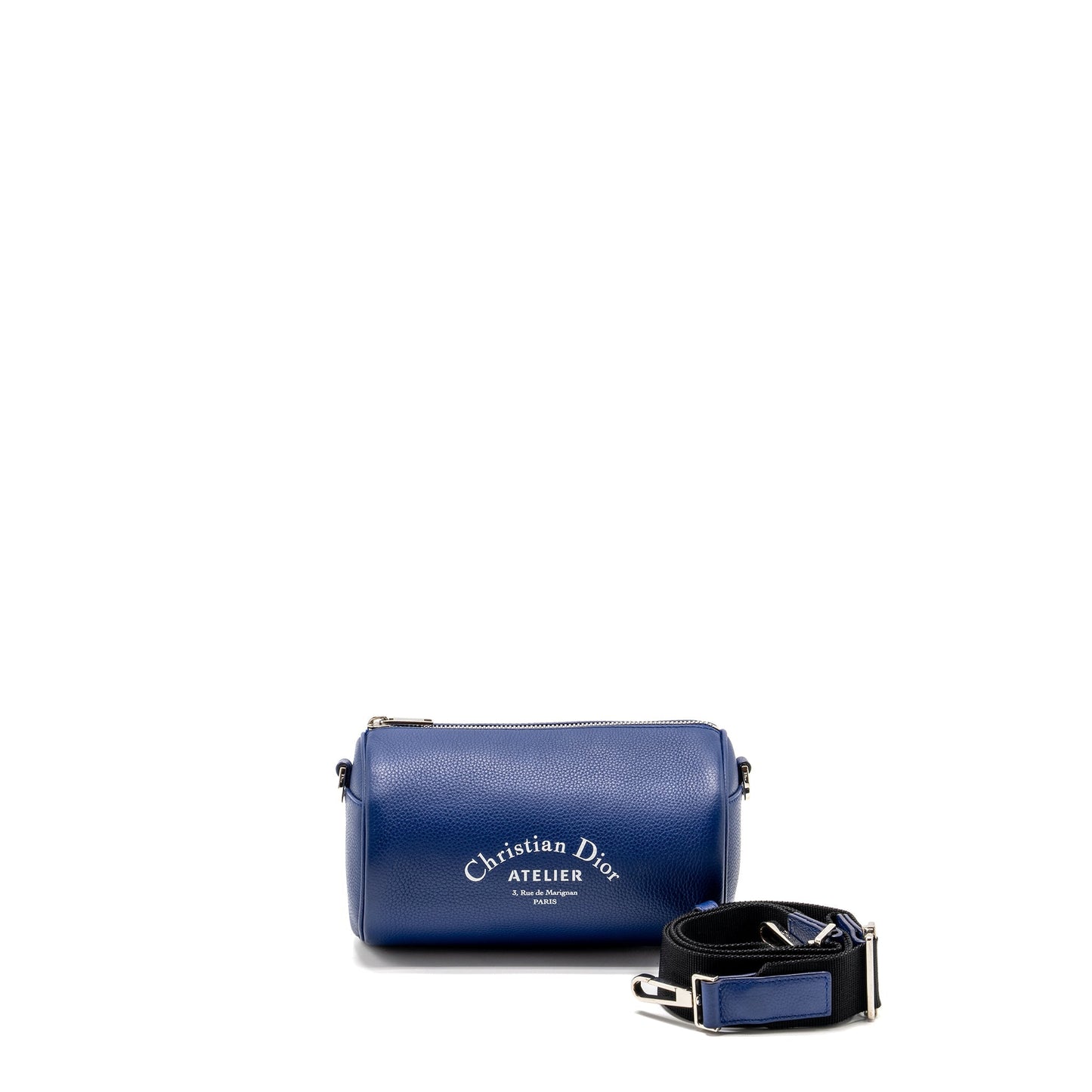 Luxury Dior Atelier Roller Messenger Bag Calfskin Navy SHW
