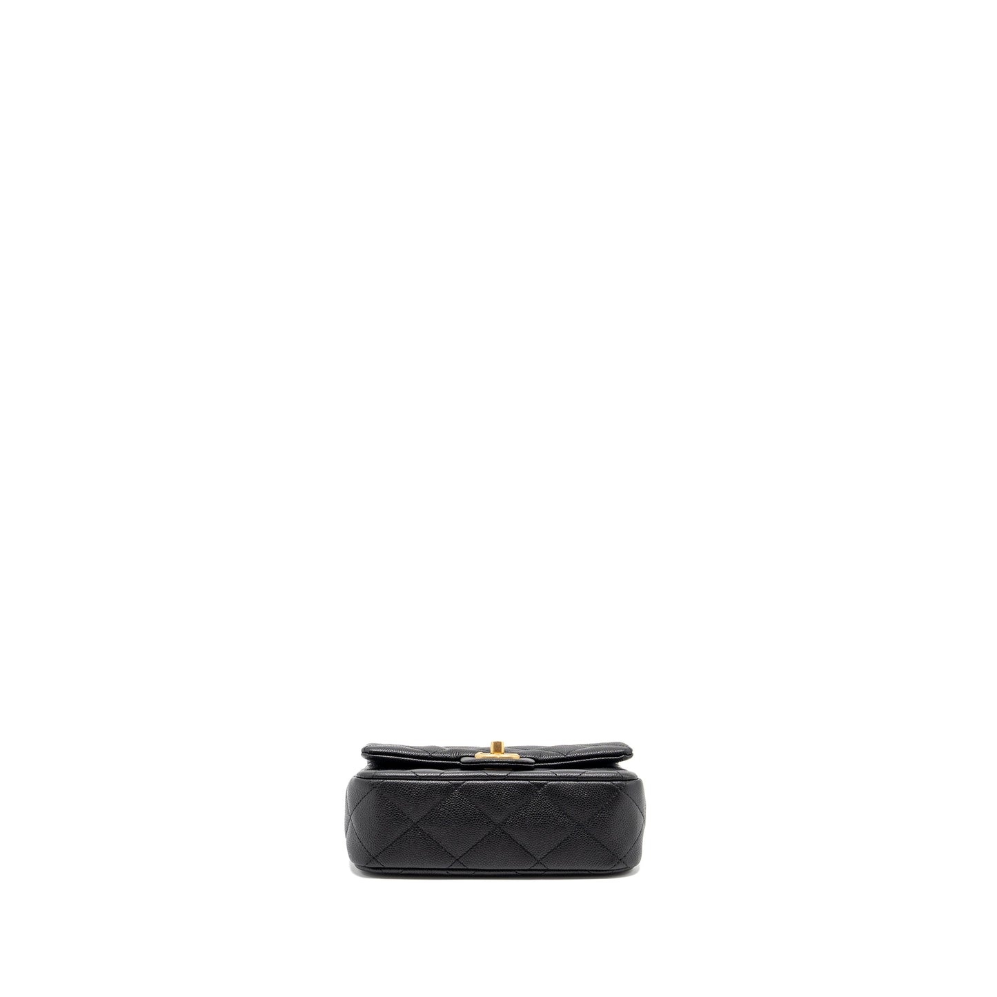 Chanel 24P Coco Love Small Flap Bag Adjustable Chain Caviar Black Brush GHW (Microchip)