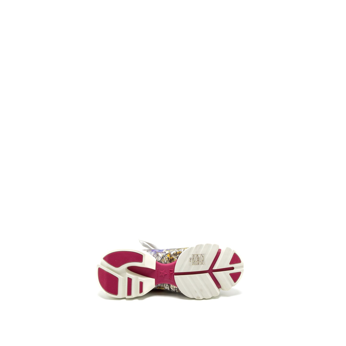 Dior Size 36 D-Connect Sneaker Flower Printed Fabric Multicolour