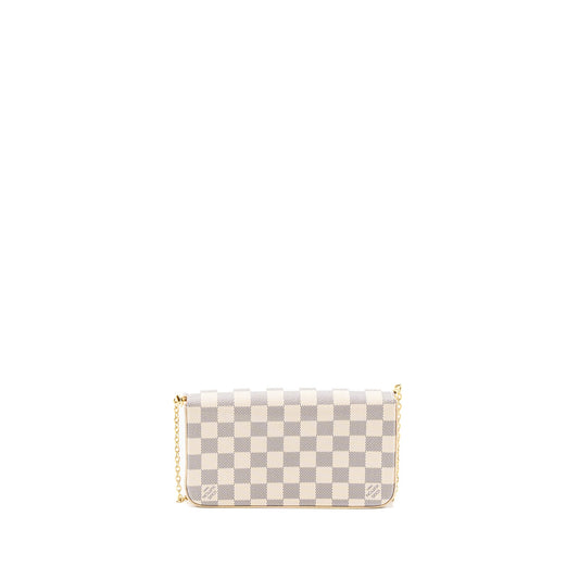 Louis Vuitton Felicie Pochette Damier Azur Canvas GHW