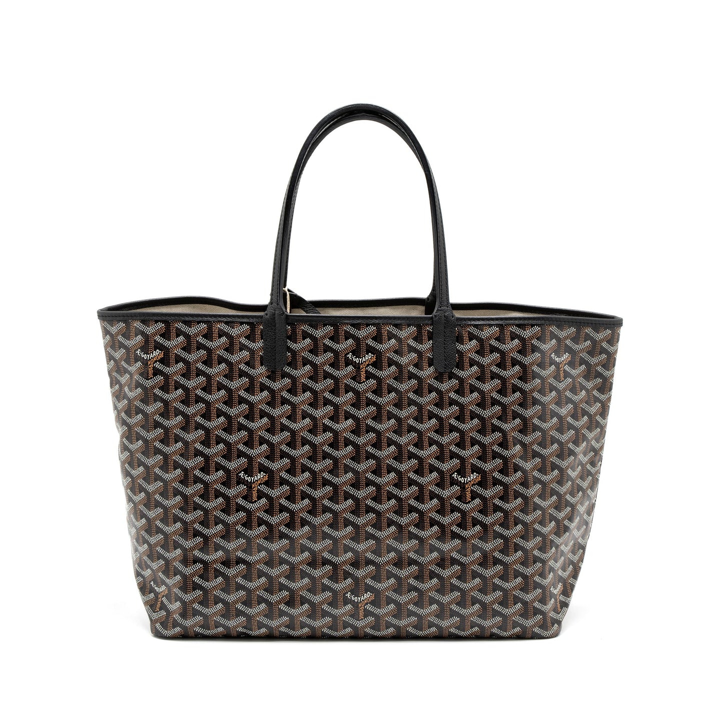 Goyard Saint Louis PM Tote Bag Goyardine Canvas SHW