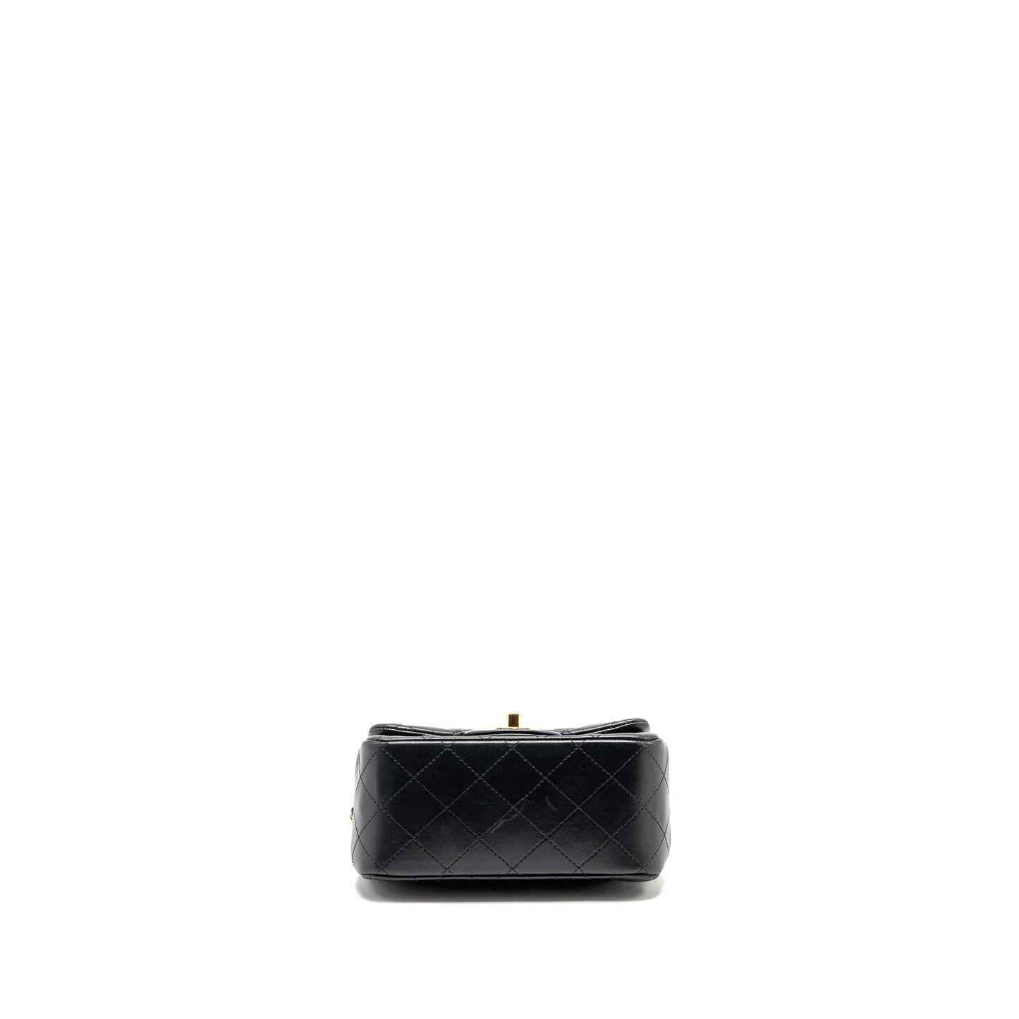 Chanel Mini Square Flap Bag Lambskin Black GHW