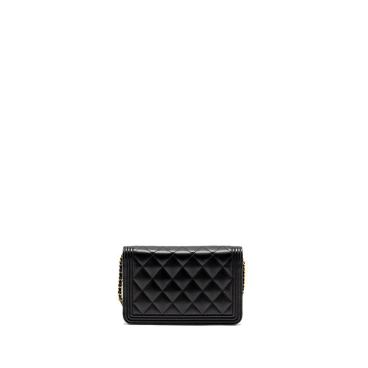 Chanel Boy Wallet On Chain Caviar Black GHW