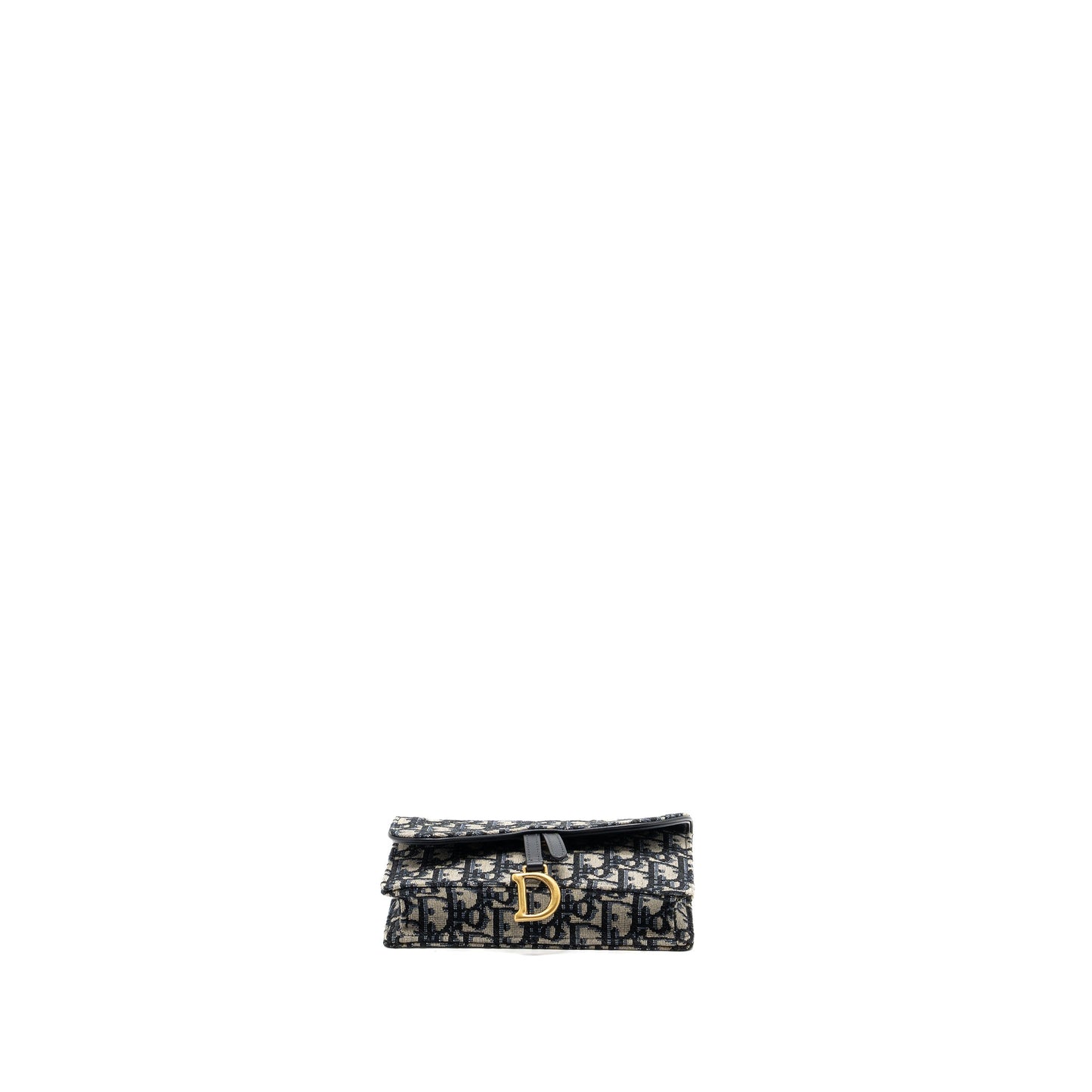 Dior Saddle Belt Bag Blue Oblique Jacquard Canvas GHW