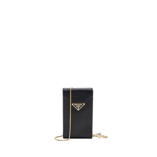 Prada Mini Bag Saffiano Leather Black GHW
