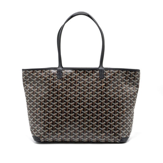 Goyard Artois Tote Goyardine Canvas Black SHW