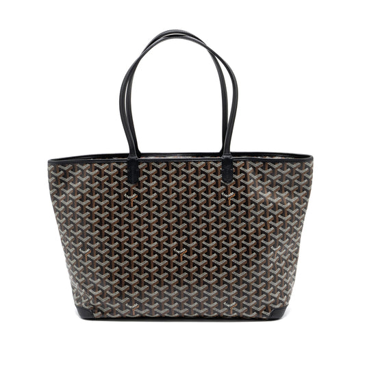 Goyard Artois Tote Goyardine Canvas Black SHW