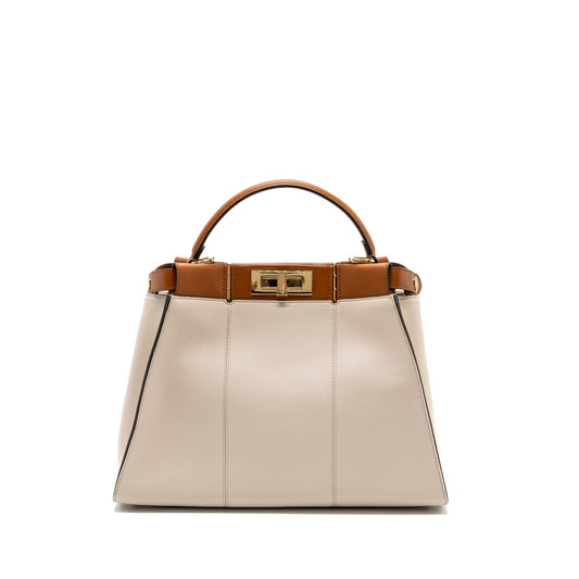Fendi Medium Peekaboo Bag Calfskin Multicolour GHW