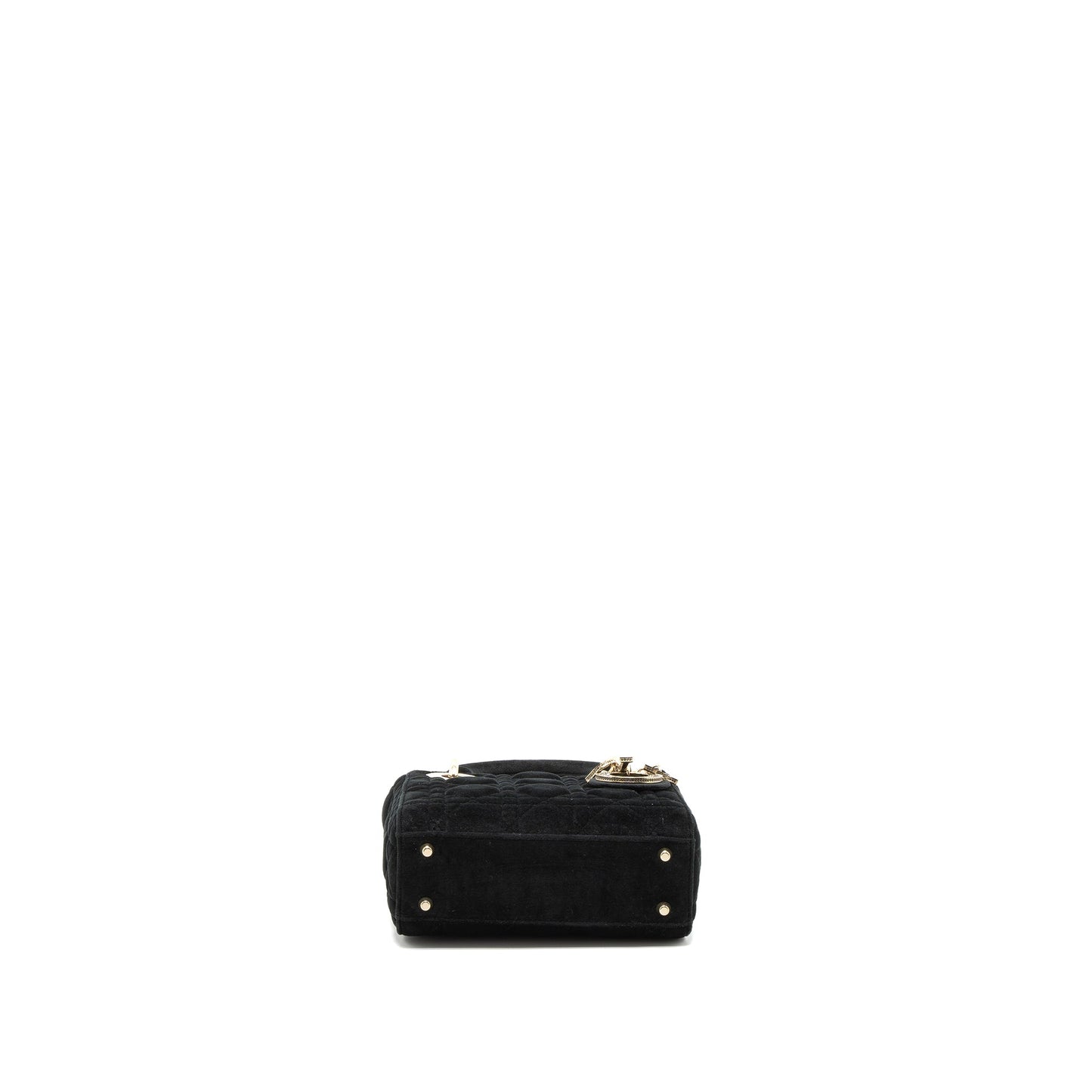 Dior Mini Lady Dior Velvet Black LGHW