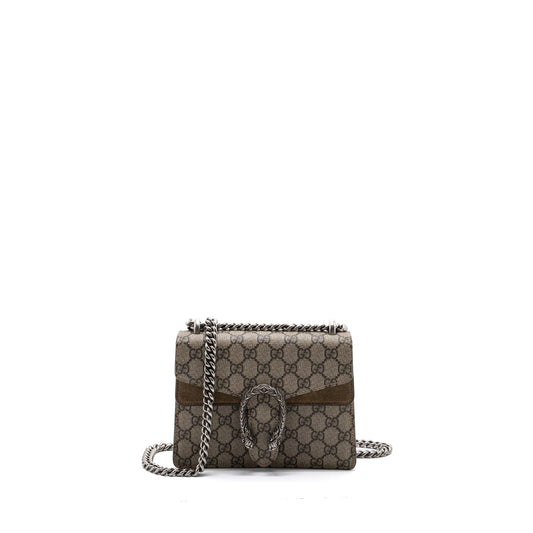 Gucci Dionysus Mini Bag GG Supreme Canvas Beige SHW