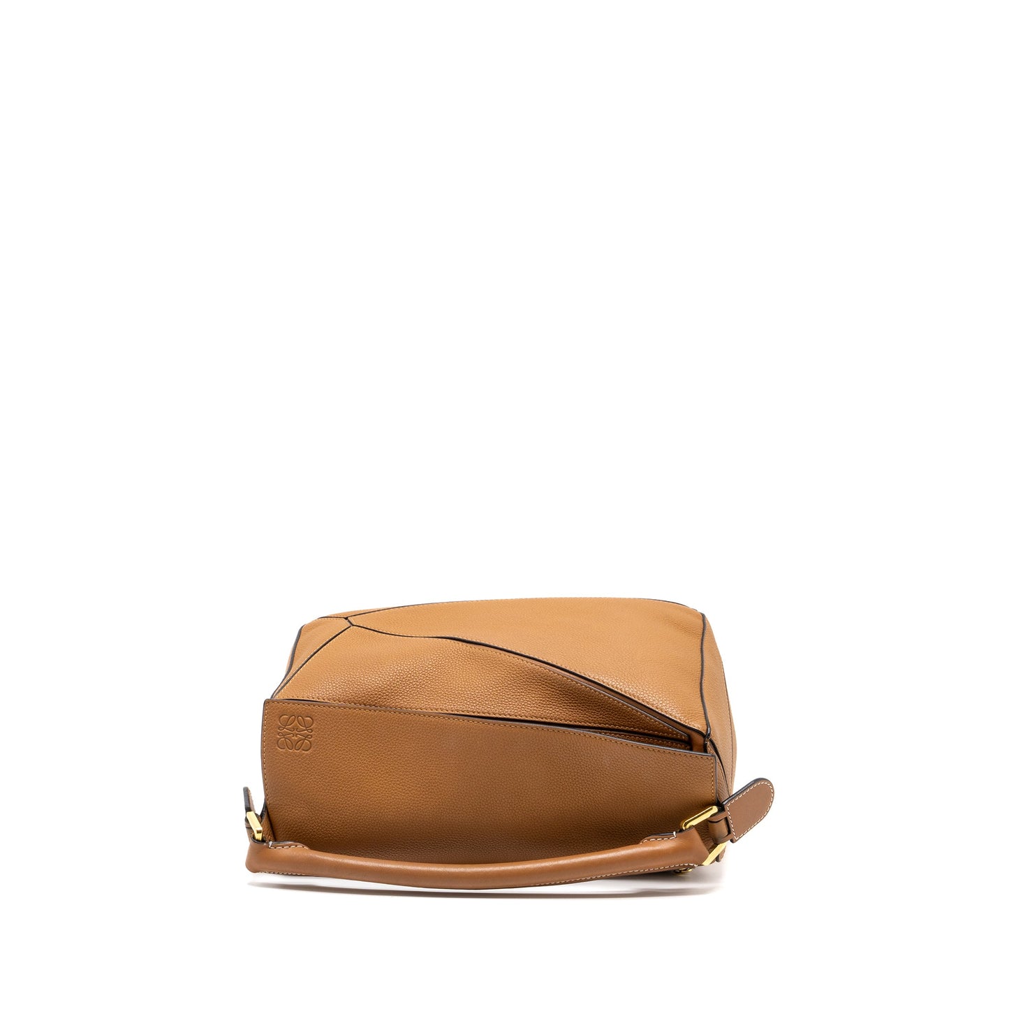 Loewe Medium Puzzle Bag in Grained Calfskin Gold GHW