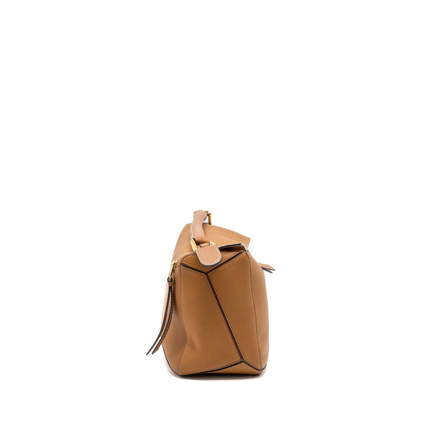 Loewe Medium Puzzle Bag in Grained Calfskin Gold GHW