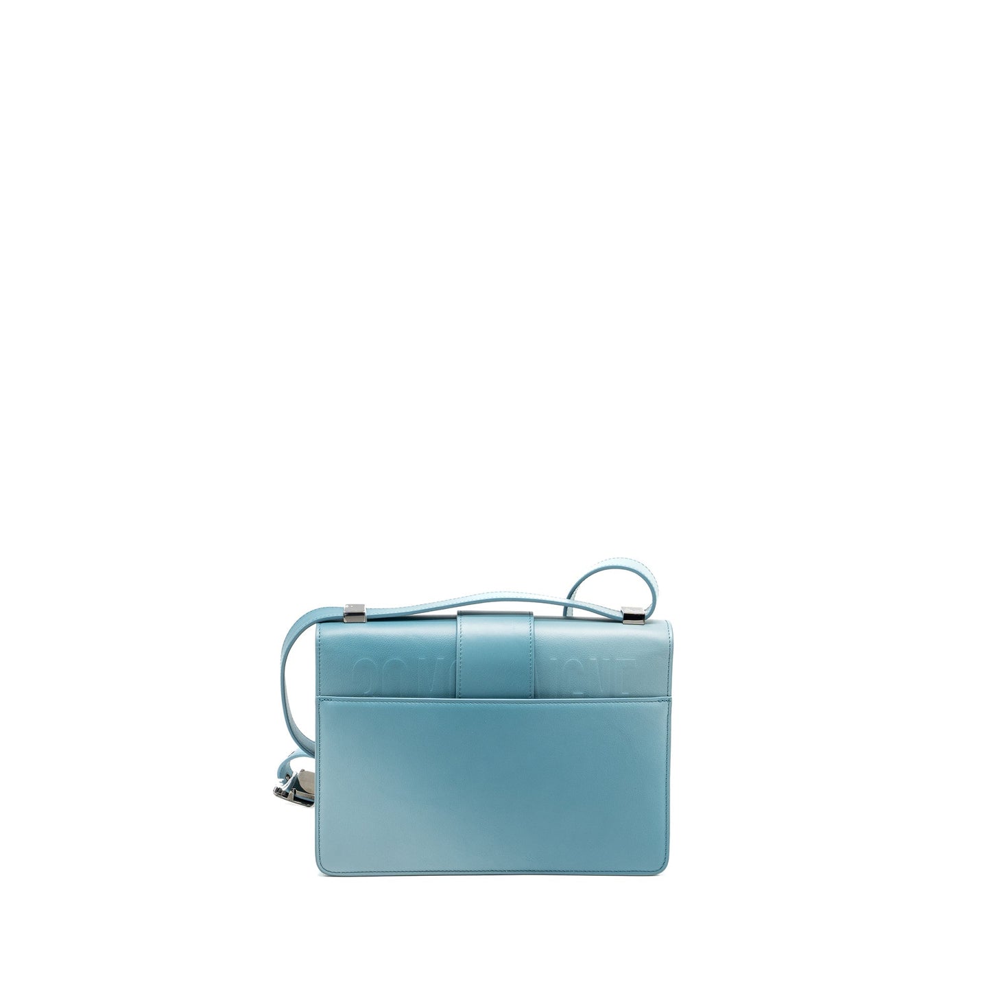 Luxury Dior 30 Montaigne Medium Flap Bag Calfskin Gradient Blue with Black Hardware