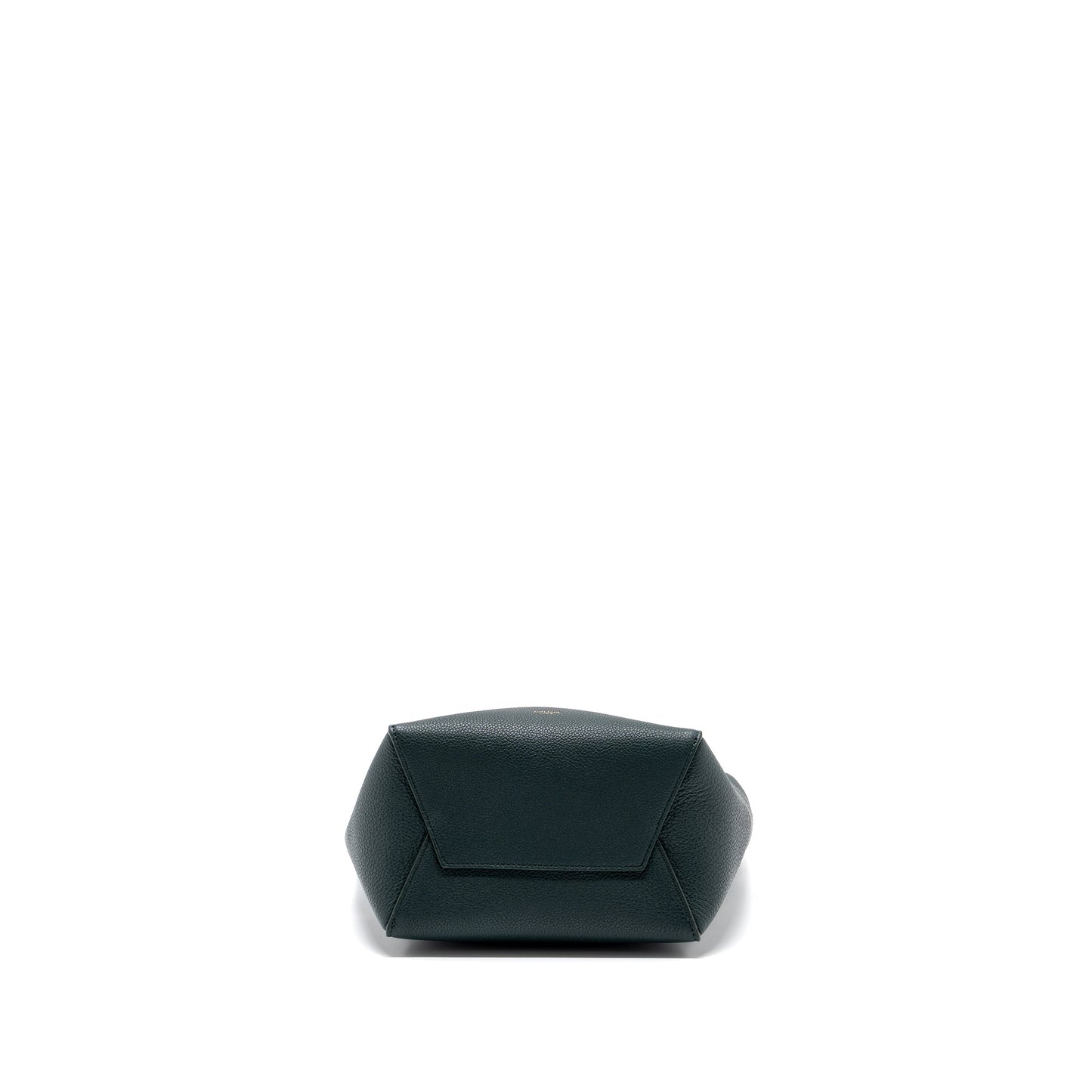 CELINE SMALL SANGLE BUCKET BAG CALFSKIN DARK GREEN GHW
