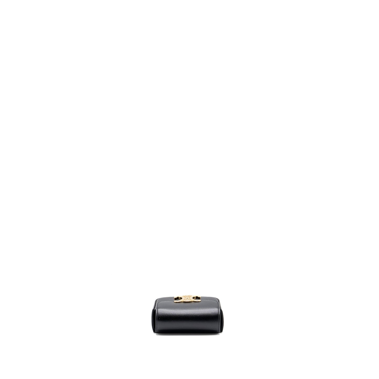 Celine Claude Shiny Calfskin Black GHW