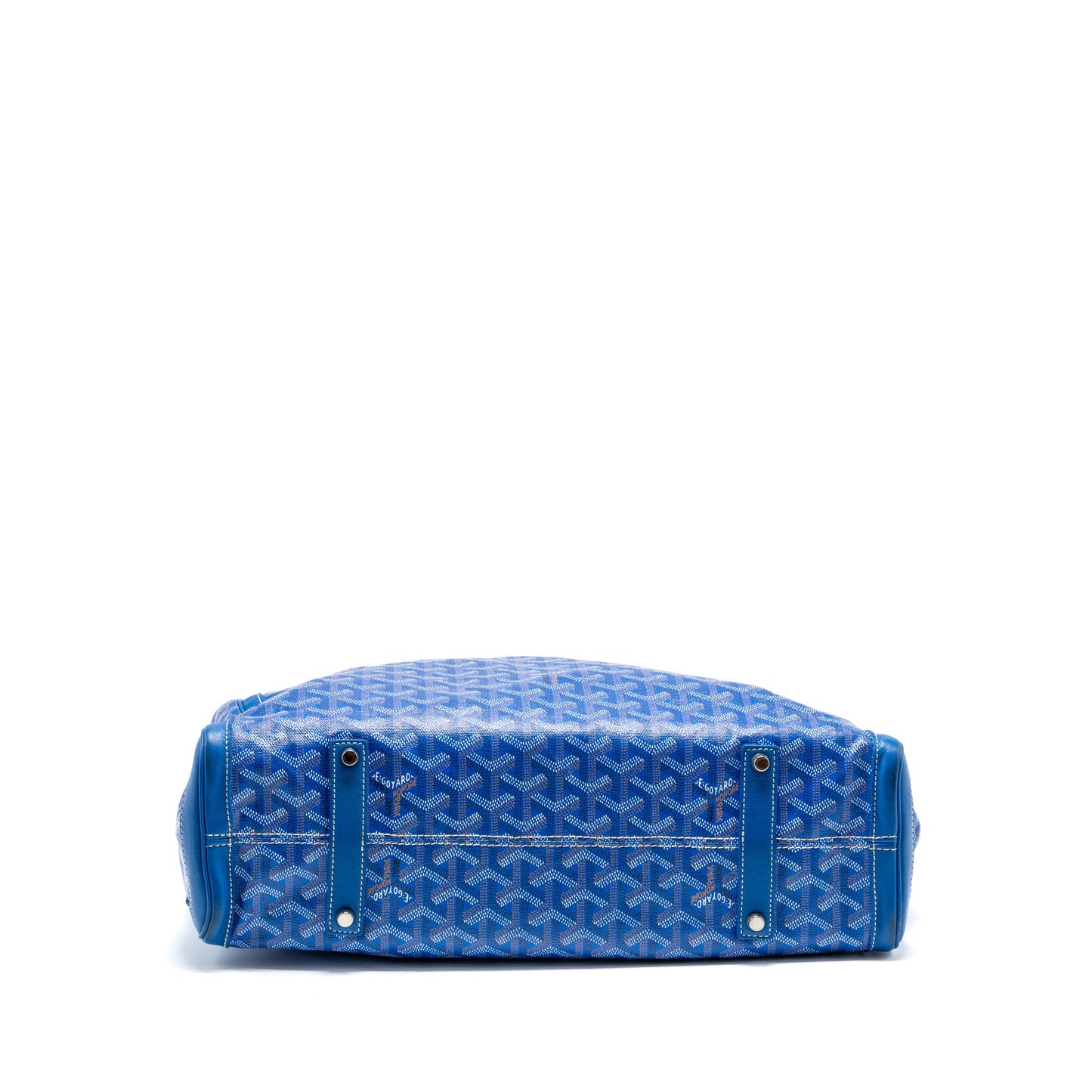 Goyard Voltaire smile tote Goyardine Canvas /calfskin blue/multicolour SHW