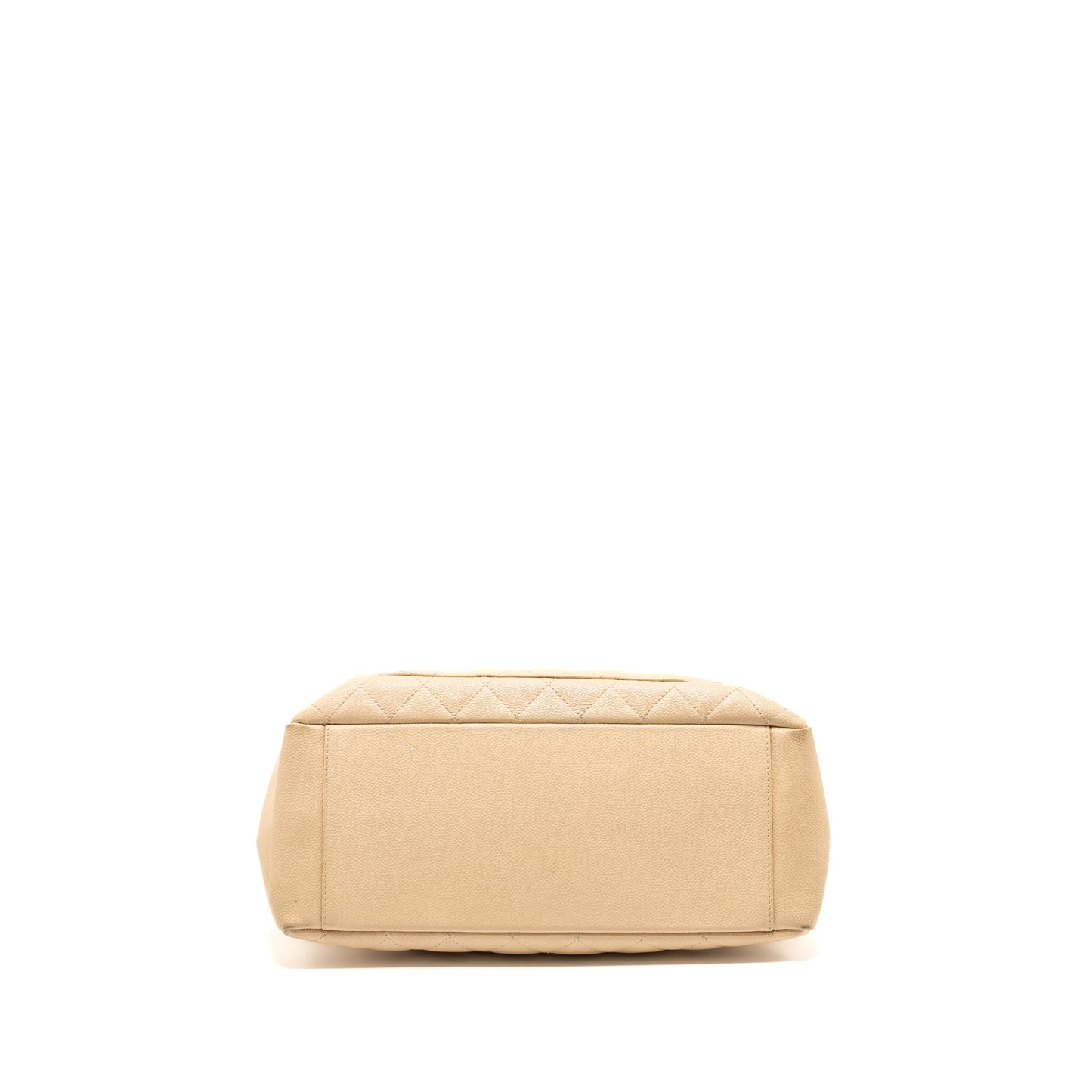Chanel Grand Shopping Tote Bag caviar beige SHW
