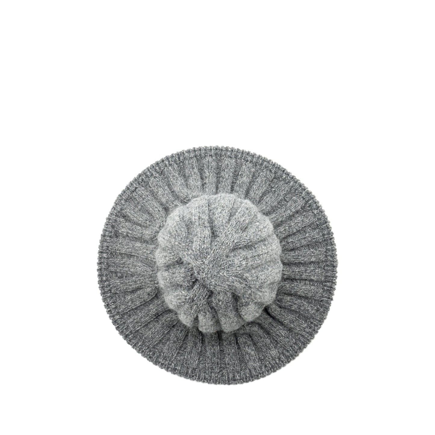 Luxury Dior LETTER logo Wire-Brimmed Beanie Wool Grey