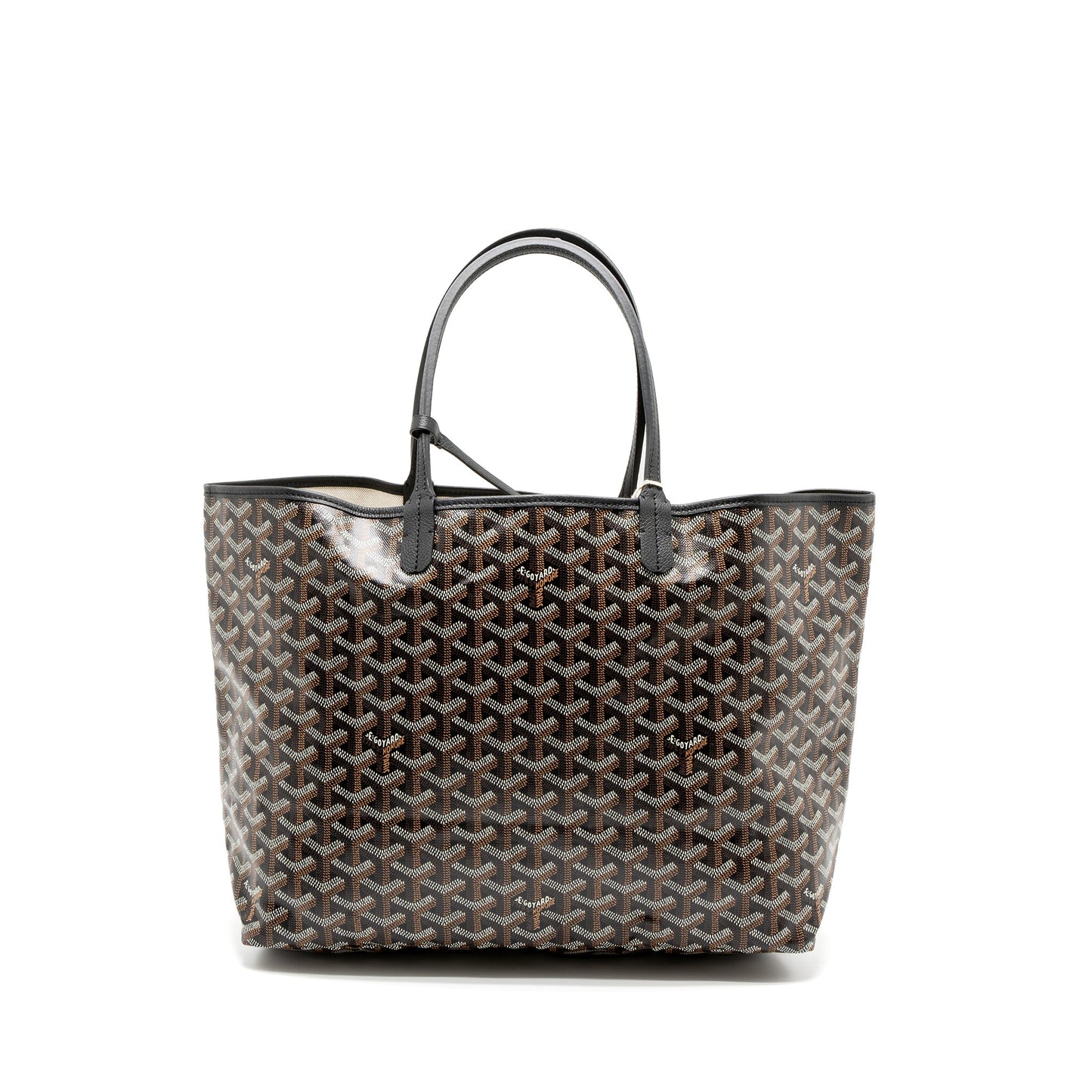 Goyard Saint Louis PM Tote Bag Goyardine Canvas Black/Multicolour