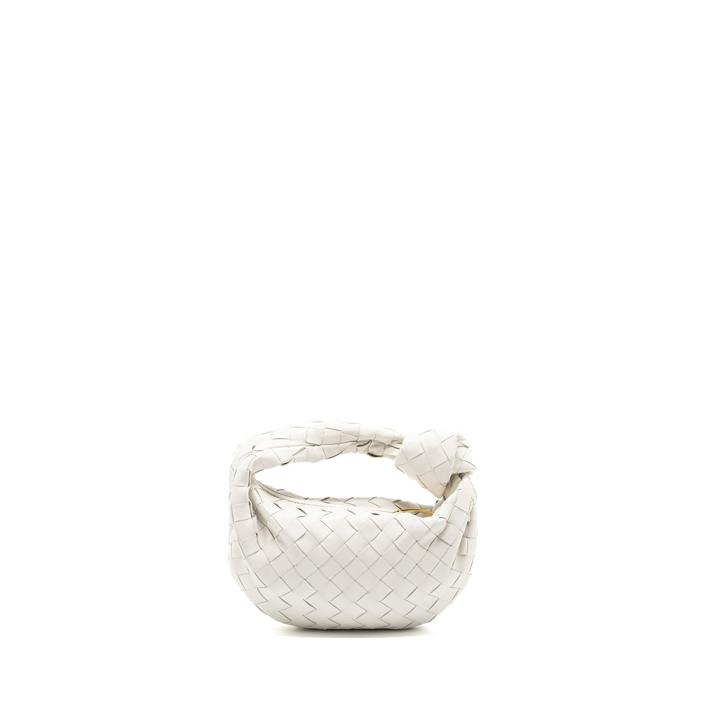 Bottega Veneta Mini Jodie lambskin white GHW