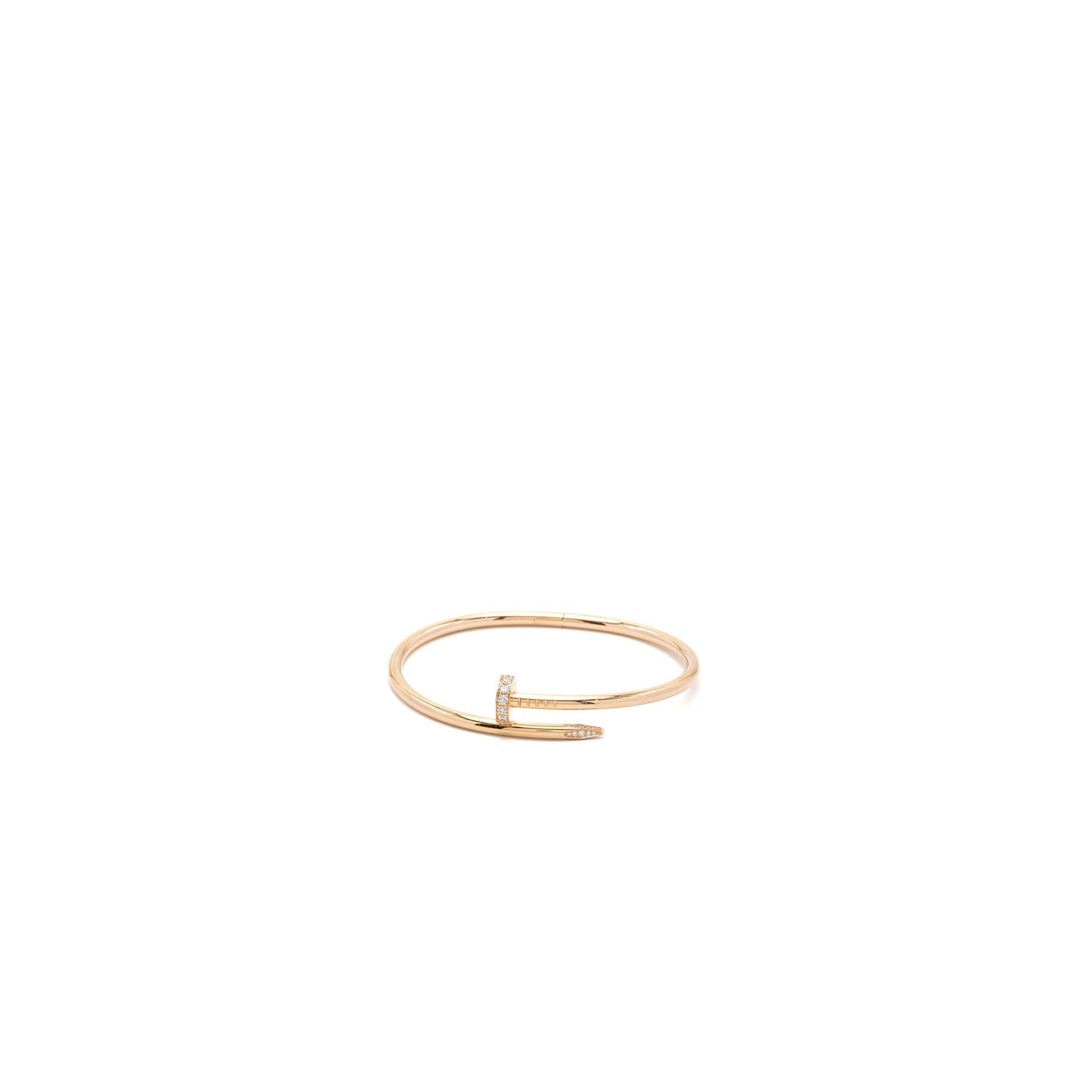 Cartier size 19 Juste en clou bracelet yellow gold diamonds