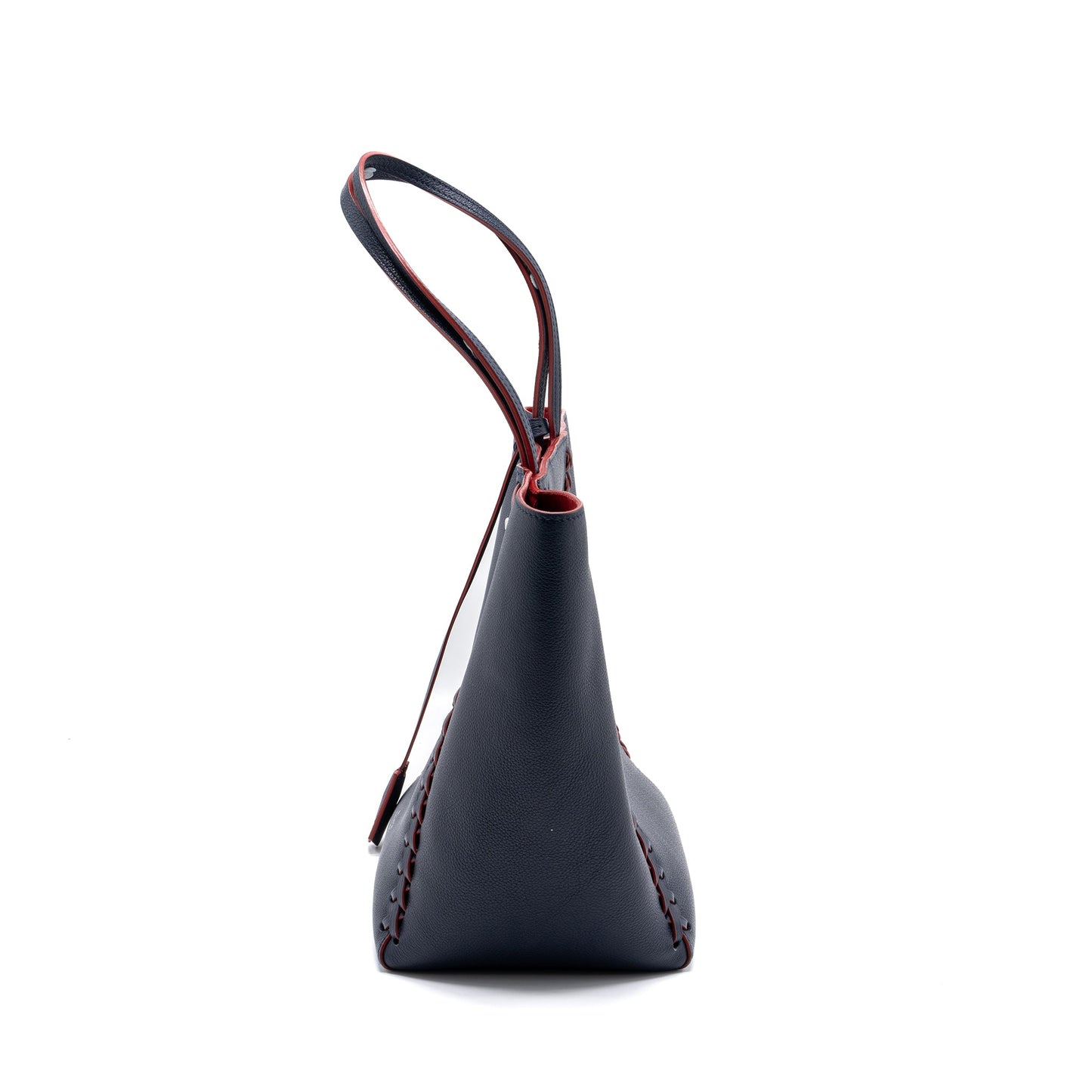 Louis Vuitton Lock Me Tote Bag Calfskin Navy SHW