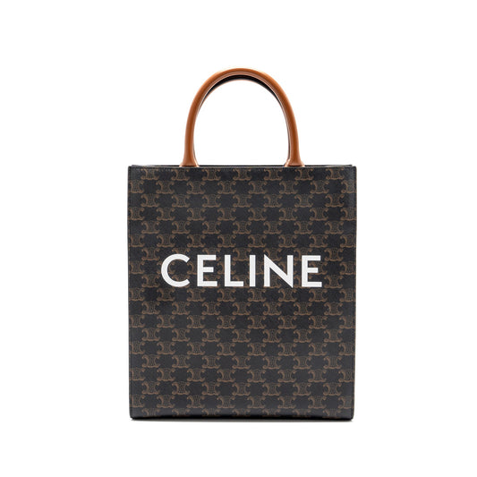 Celine Vertical Cabas Triomphe Canvas GHW