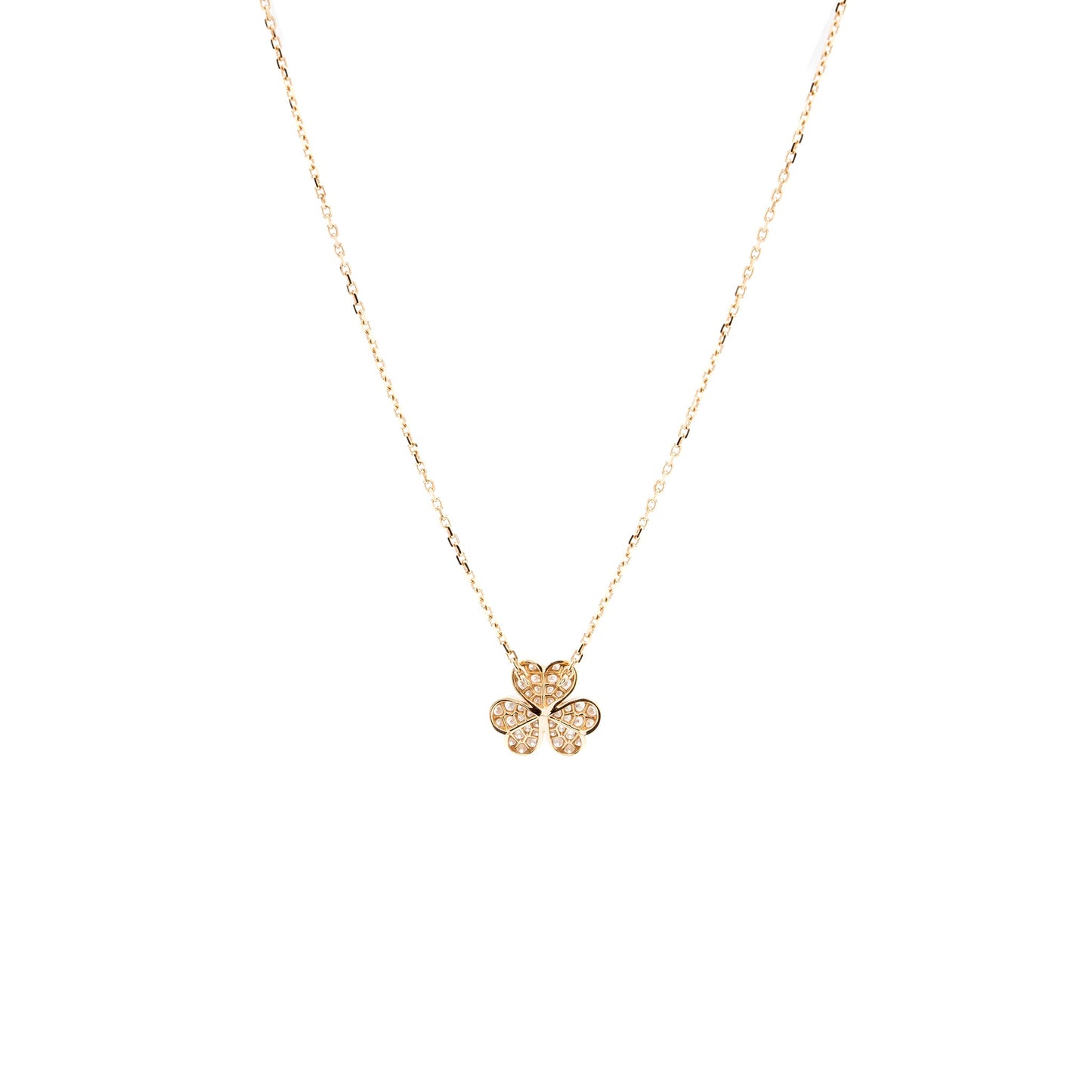 Van Cleef & Arpels Frivole Pendant Rose Gold With Diamonds