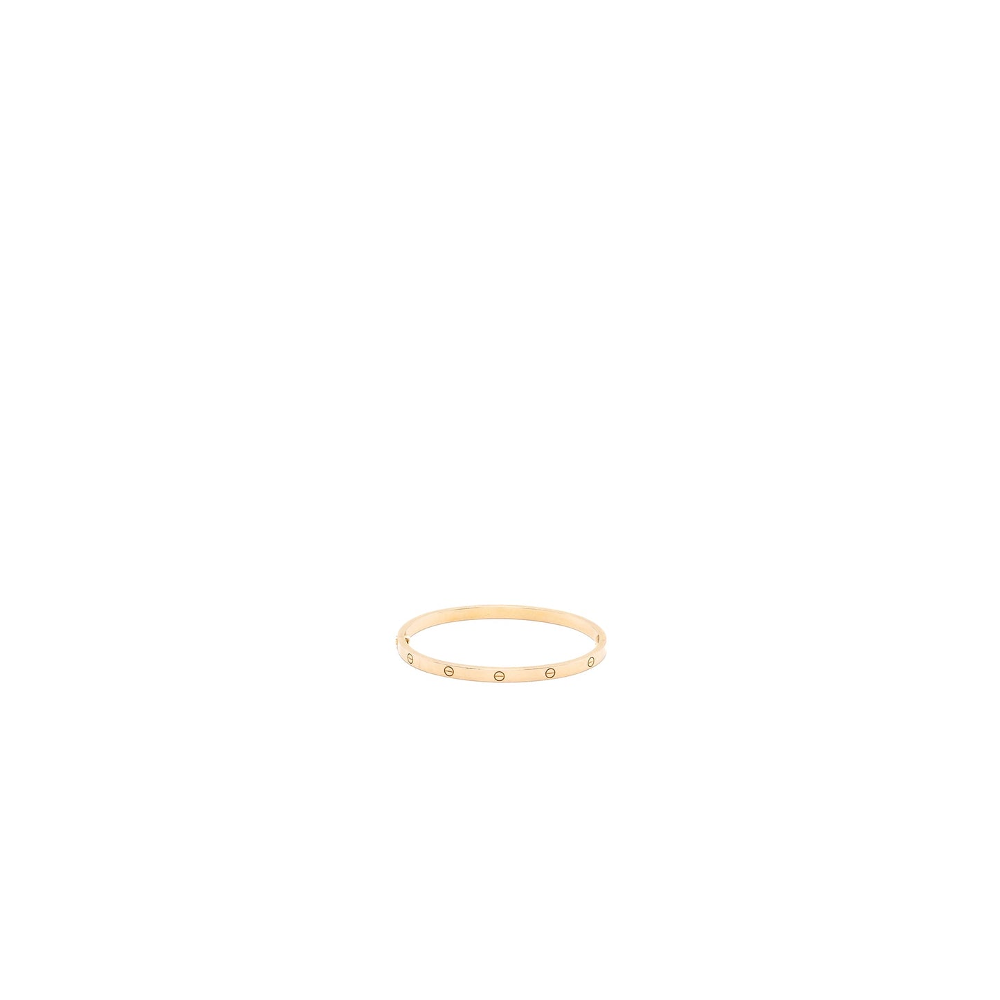 Cartier Size 16 Love Bracelet Small Model Rose Gold