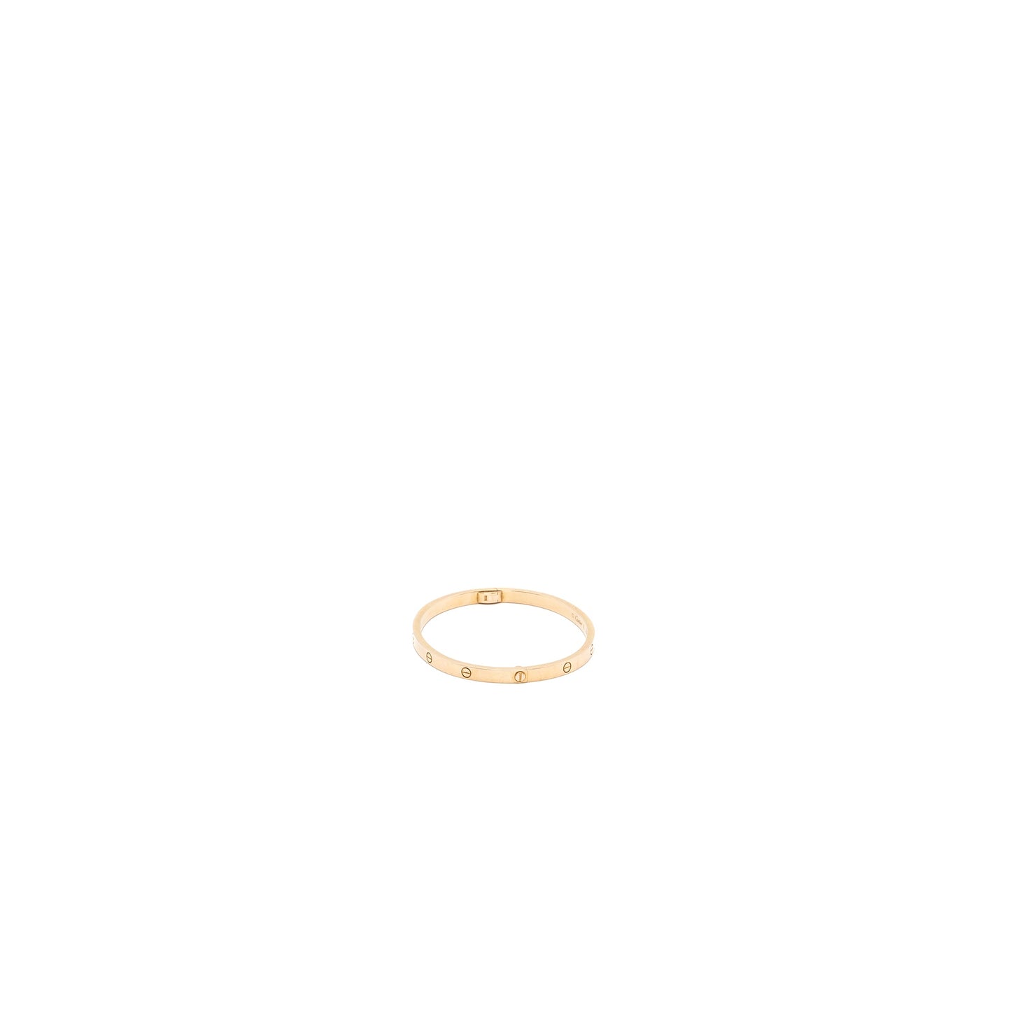 Cartier Size 16 Love Bracelet Small Model Rose Gold