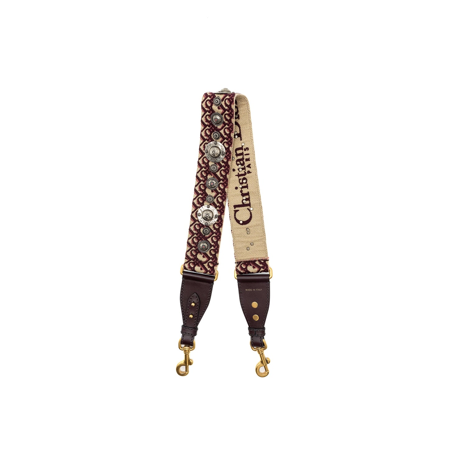 Dior Shoulder Strap Oblique Canvas/Calfskin Red GHW