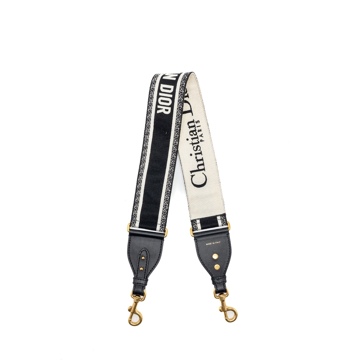 Dior Shoulder Strap Oblique Canvas Black GHW