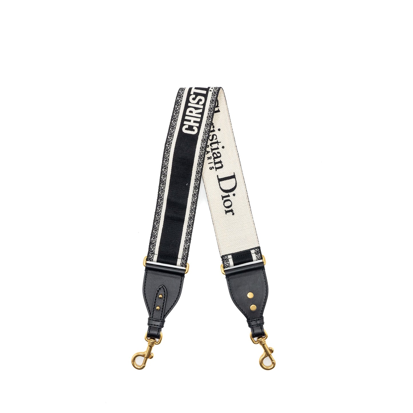 Dior Shoulder Strap Oblique Canvas Black GHW