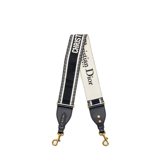Dior Shoulder Strap Oblique Canvas Black GHW