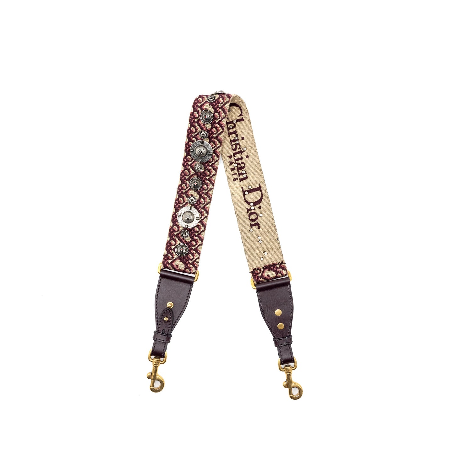 Dior Shoulder strap oblique canvas / calfskin red GHW