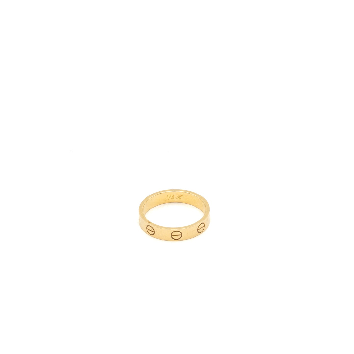 Cartier size 51 love wedding band 18k yellow gold