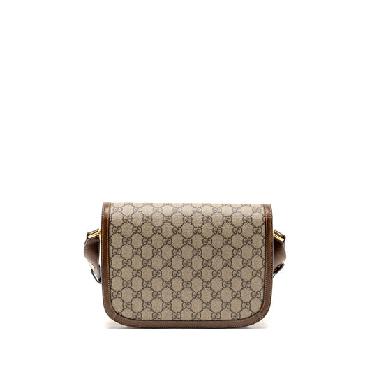 Gucci Horsebit 1955 Shoulder Bag GG Supreme Canvas/Leather Beige/Brown GHW