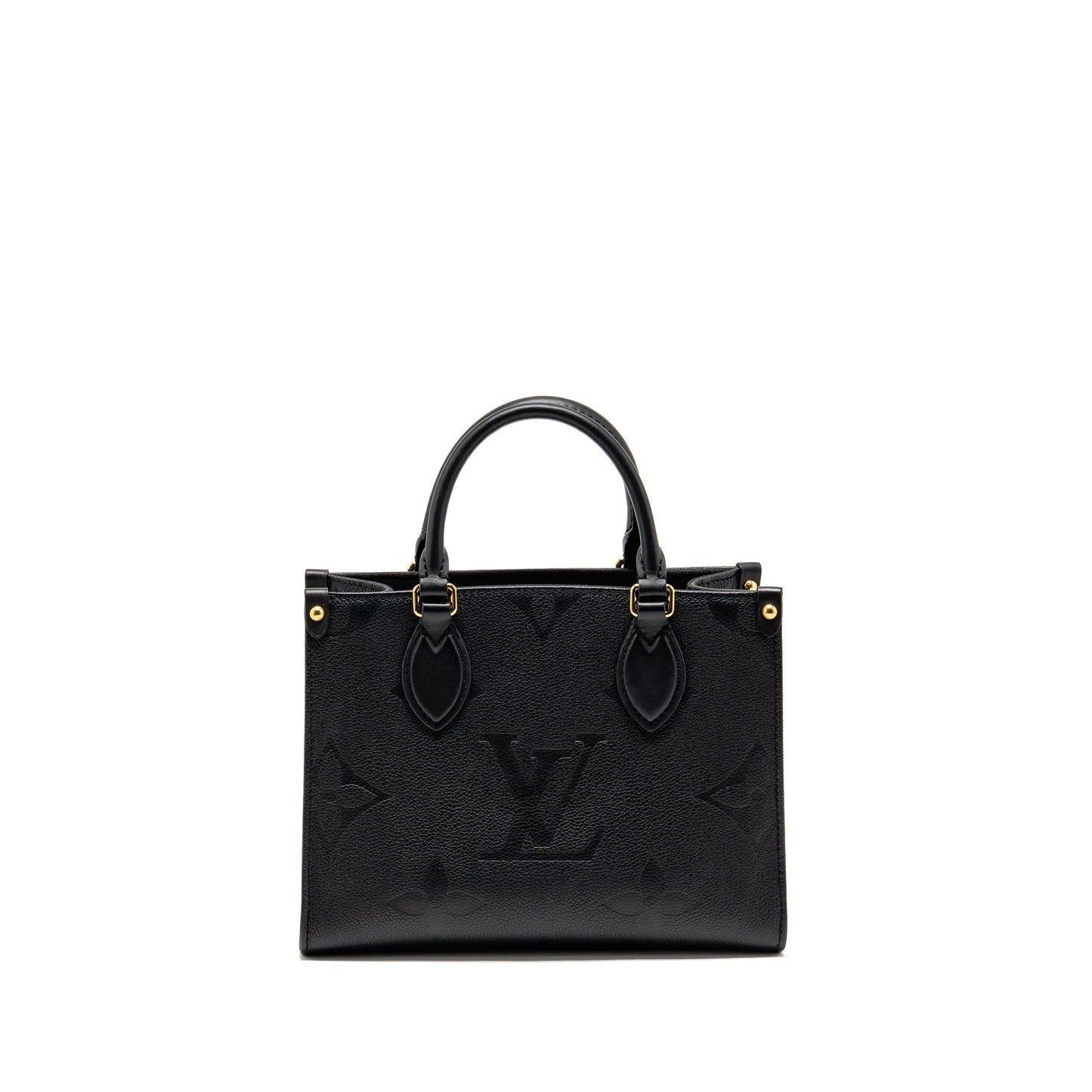 Louis Vuitton Onthego Pm Monogram Empreinte Leather Black GHW