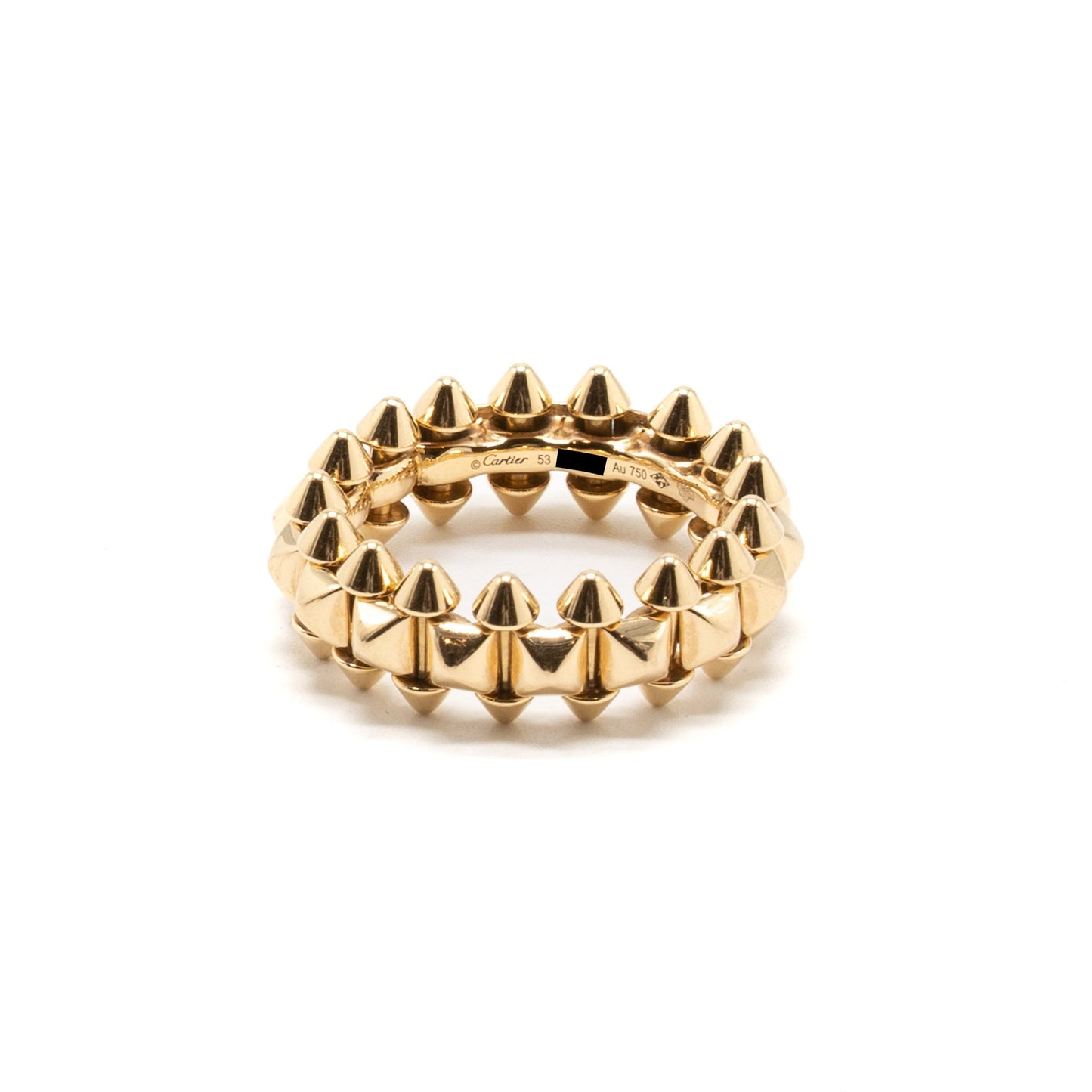 Cartier Size 53 Medium Model Clash De Cartier Ring Rose Gold