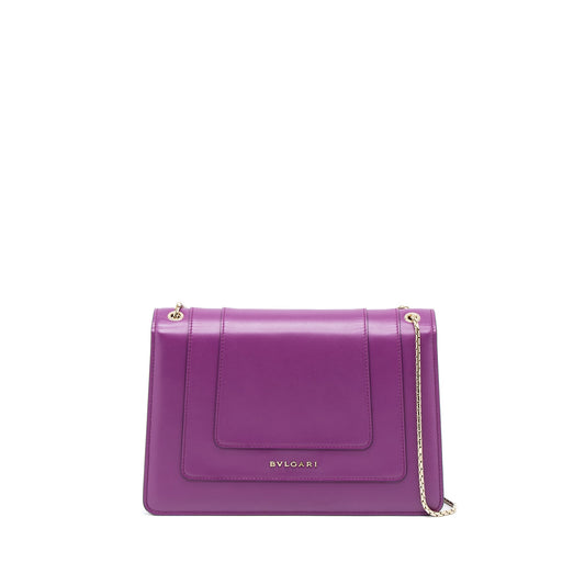 Bvlgari Serpenti Forever Shoulder Bag Calfskin Purple LGHW