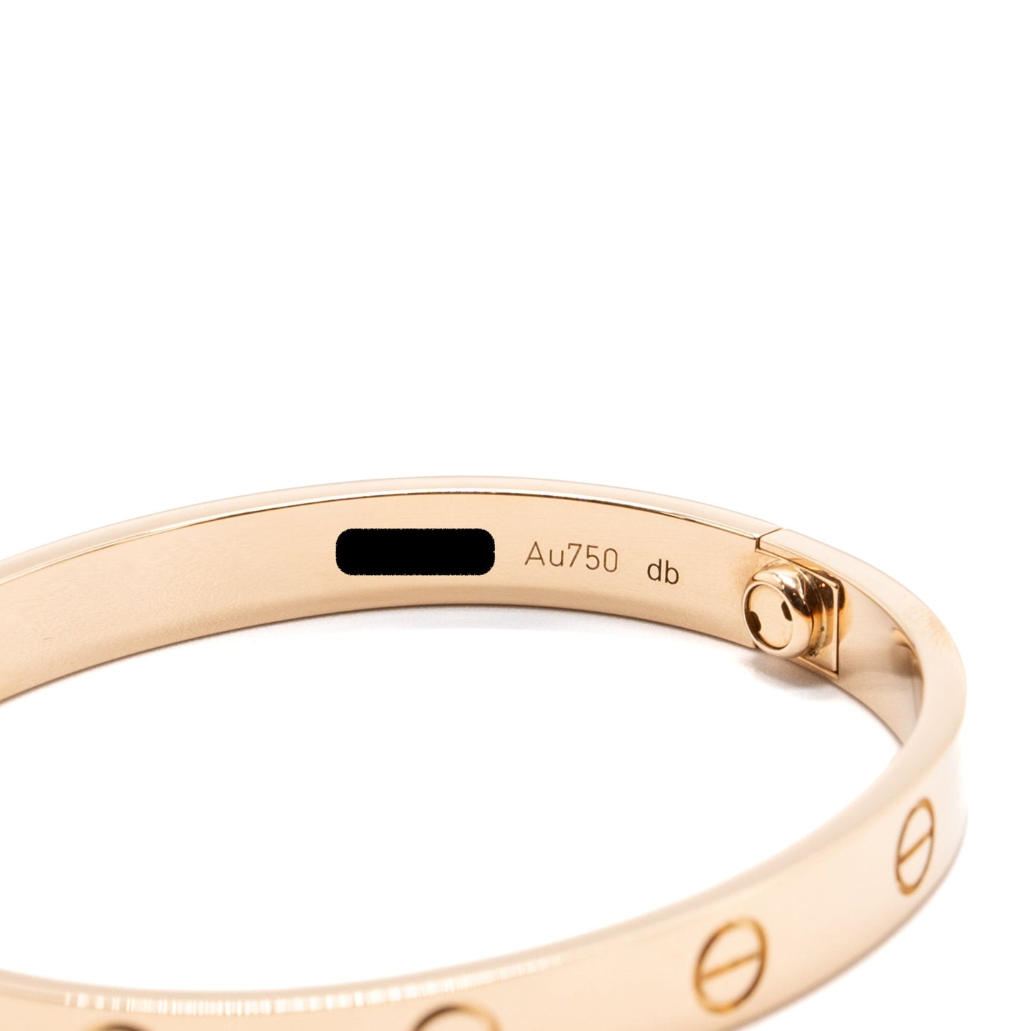 Cartier size 16 love bracelet rose gold