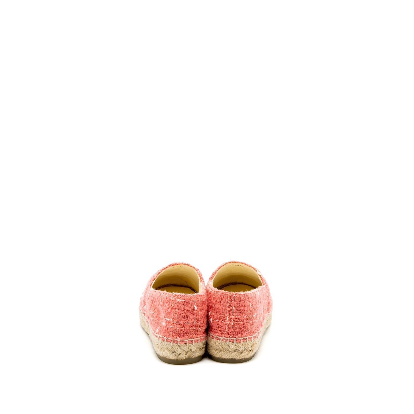 Chanel Size 35 Espadrilles Cotton/Tweed Pink/Black