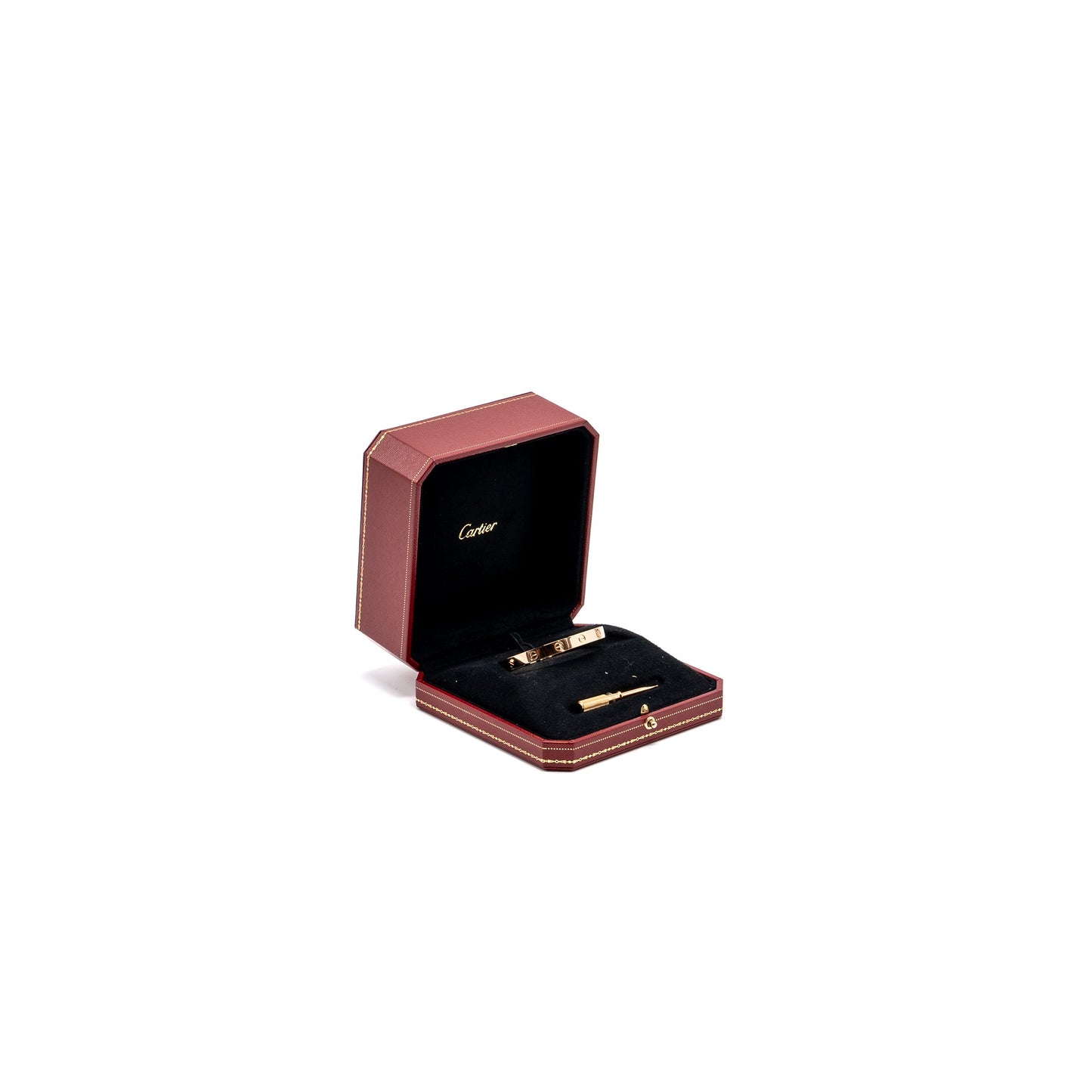 Cartier size 16 love bracelet rose gold