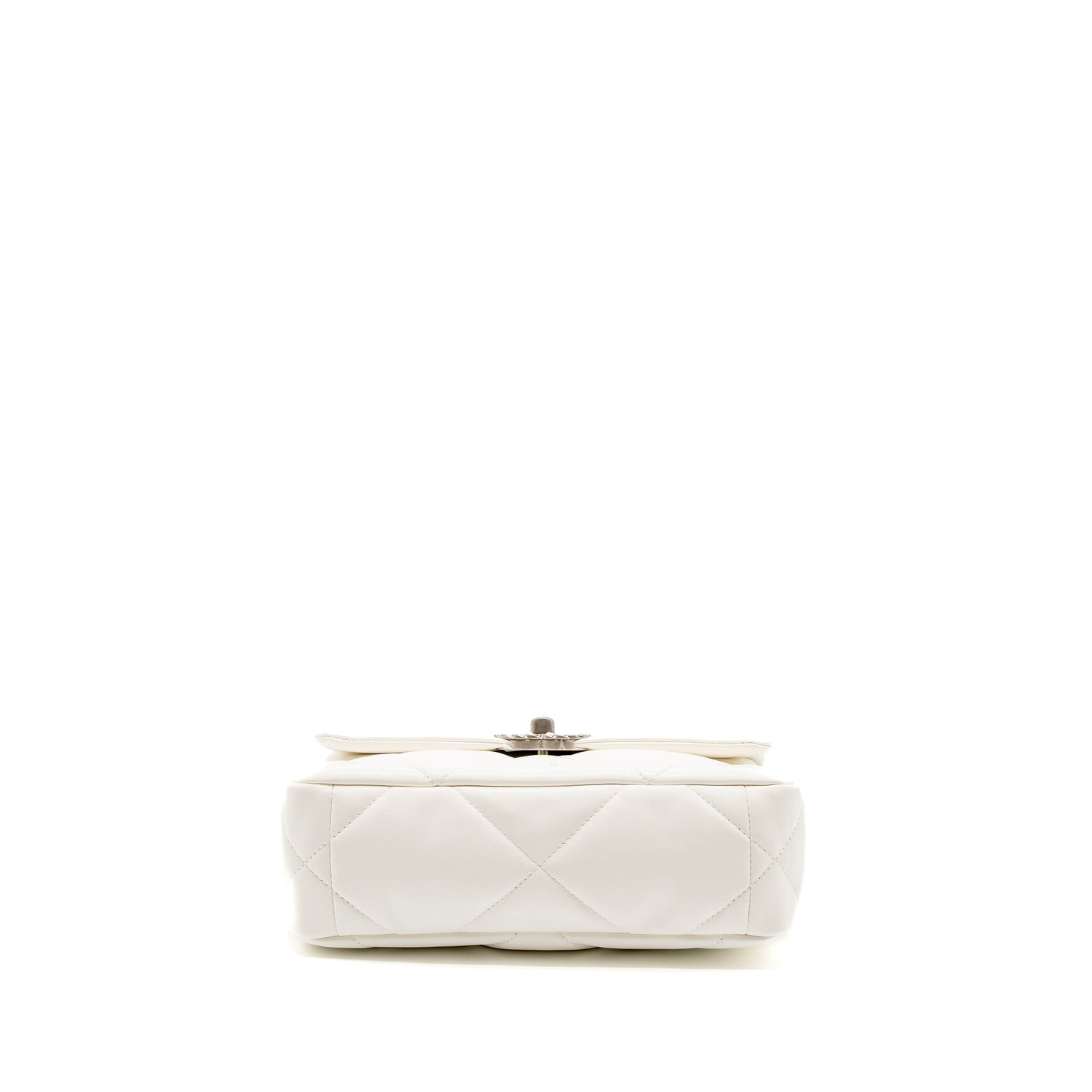 Chanel Small 19 Bag Lambskin White Multicolour Hardware (Microchip)