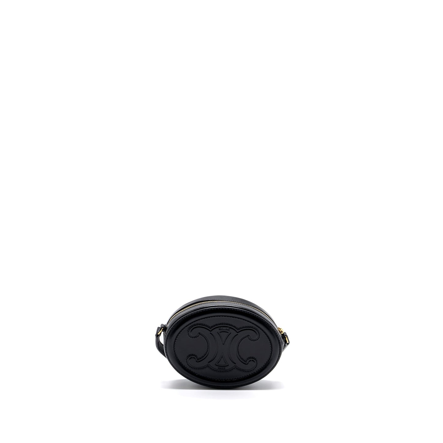 Celine Oval Bag Cuir Triumphed Calfskin Black GHW